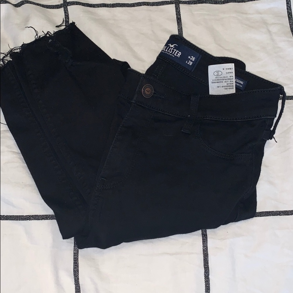 Hollister black ripped jeans